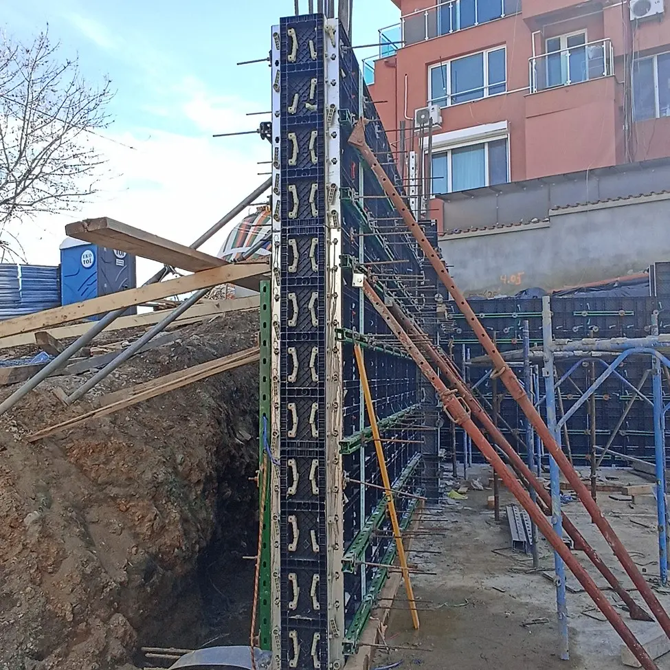 TEKO plastic formwork front closure – Simeonovo building project